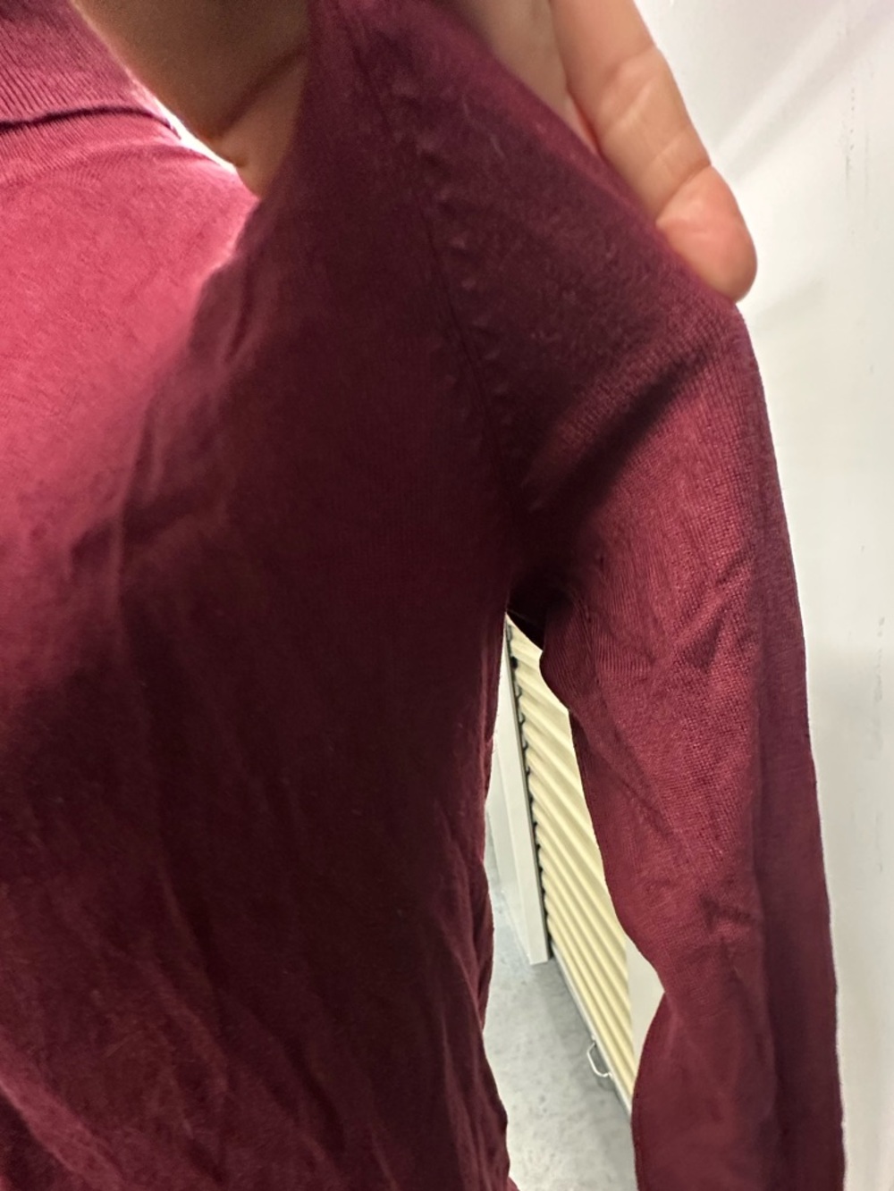 Chico's Women's Burgundy Silk Blend Turtleneck Sweater Sz L - Picture 2 of 4